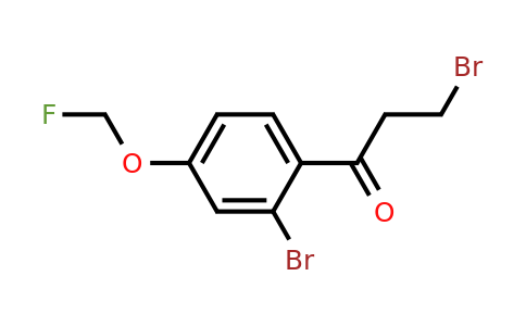 1806578-60-8 | 3-Bromo-1-(2-bromo-4-(fluoromethoxy)phenyl)propan-1-one