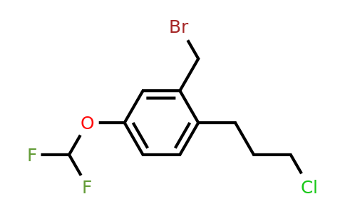 1806578-65-3 | 2-(3-Chloropropyl)-5-(difluoromethoxy)benzylbromide