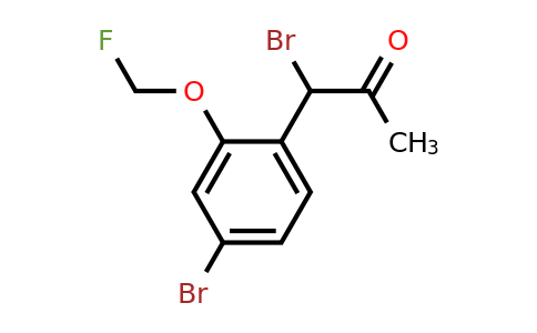 1806578-80-2 | 1-Bromo-1-(4-bromo-2-(fluoromethoxy)phenyl)propan-2-one