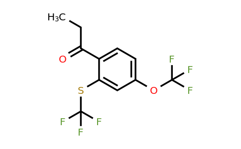 1806578-97-1 | 1-(4-(Trifluoromethoxy)-2-(trifluoromethylthio)phenyl)propan-1-one