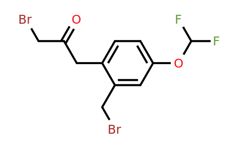 1806578-98-2 | 3-Bromo-1-(2-(bromomethyl)-4-(difluoromethoxy)phenyl)propan-2-one