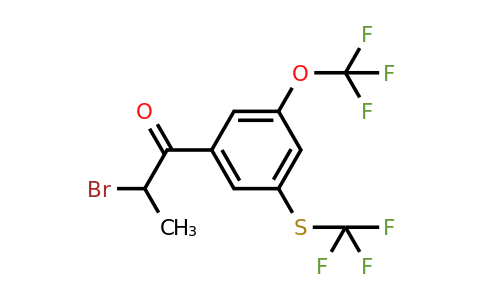 1806579-02-1 | 2-Bromo-1-(3-(trifluoromethoxy)-5-(trifluoromethylthio)phenyl)propan-1-one