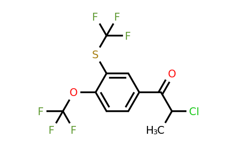 1806579-12-3 | 2-Chloro-1-(4-(trifluoromethoxy)-3-(trifluoromethylthio)phenyl)propan-1-one