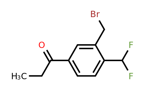 1806579-20-3 | 1-(3-(Bromomethyl)-4-(difluoromethyl)phenyl)propan-1-one