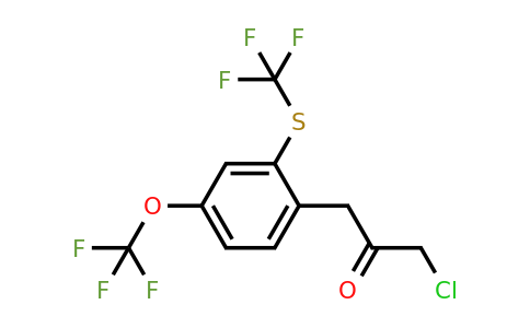1806579-23-6 | 1-Chloro-3-(4-(trifluoromethoxy)-2-(trifluoromethylthio)phenyl)propan-2-one