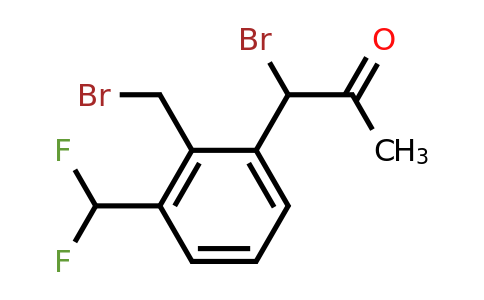 1806579-38-3 | 1-Bromo-1-(2-(bromomethyl)-3-(difluoromethyl)phenyl)propan-2-one