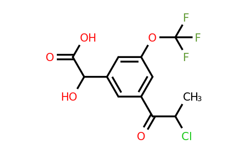 1806579-53-2 | 3-(2-Chloropropanoyl)-5-(trifluoromethoxy)mandelic acid
