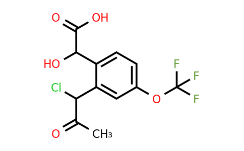 1806579-66-7 | 2-(1-Chloro-2-oxopropyl)-4-(trifluoromethoxy)mandelic acid