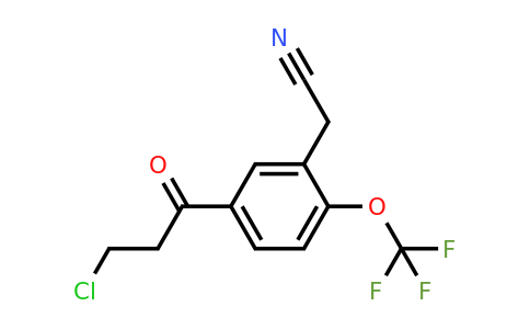 1806579-79-2 | 5-(3-Chloropropanoyl)-2-(trifluoromethoxy)phenylacetonitrile