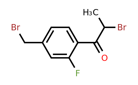 1806579-87-2 | 2-Bromo-1-(4-(bromomethyl)-2-fluorophenyl)propan-1-one