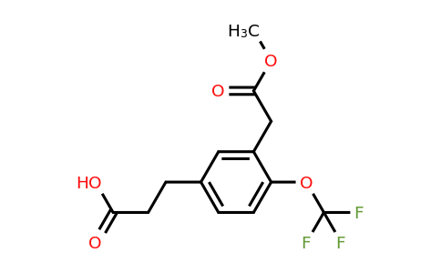1806580-57-3 | Methyl 5-(2-carboxyethyl)-2-(trifluoromethoxy)phenylacetate