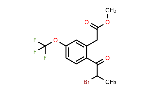 1806580-79-9 | Methyl 2-(2-bromopropanoyl)-5-(trifluoromethoxy)phenylacetate