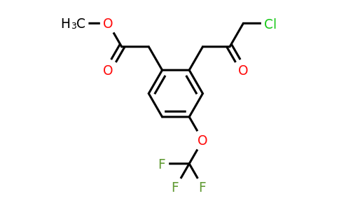 1806580-95-9 | Methyl 2-(3-chloro-2-oxopropyl)-4-(trifluoromethoxy)phenylacetate
