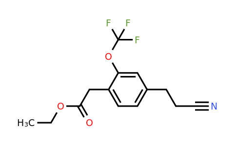 1806580-98-2 | Ethyl 4-(2-cyanoethyl)-2-(trifluoromethoxy)phenylacetate