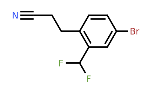 1806581-90-7 | 3-(4-Bromo-2-(difluoromethyl)phenyl)propanenitrile