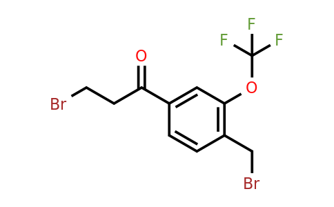 1806583-43-6 | 3-Bromo-1-(4-(bromomethyl)-3-(trifluoromethoxy)phenyl)propan-1-one