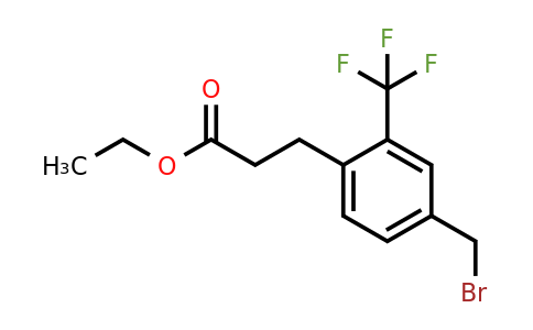 1806584-06-4 | Ethyl 3-(4-(bromomethyl)-2-(trifluoromethyl)phenyl)propanoate