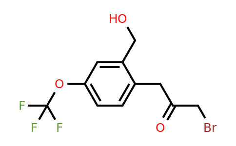 1806585-26-1 | 2-(3-Bromo-2-oxopropyl)-5-(trifluoromethoxy)benzylalcohol