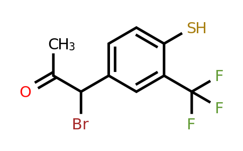 1806585-64-7 | 4-(1-Bromo-2-oxopropyl)-2-(trifluoromethyl)thiophenol
