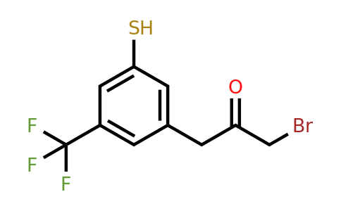 1806585-71-6 | 3-(3-Bromo-2-oxopropyl)-5-(trifluoromethyl)thiophenol