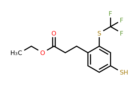 1806586-00-4 | Ethyl 3-(4-mercapto-2-(trifluoromethylthio)phenyl)propanoate