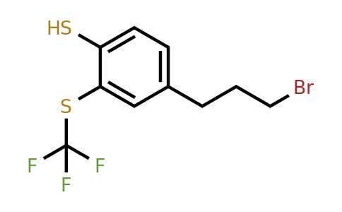 1806586-17-3 | 4-(3-Bromopropyl)-2-(trifluoromethylthio)thiophenol