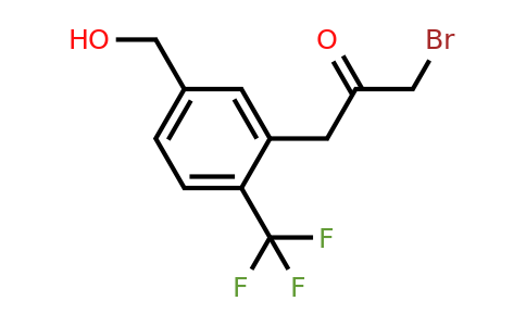 1806586-43-5 | 3-(3-Bromo-2-oxopropyl)-4-(trifluoromethyl)benzylalcohol
