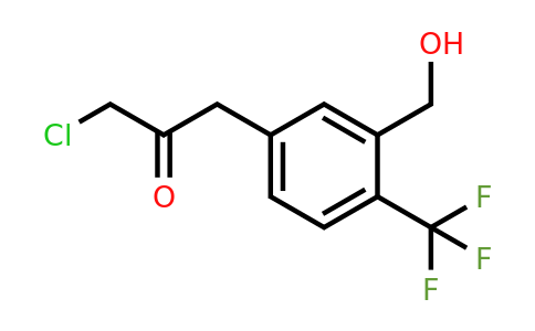 1806586-97-9 | 5-(3-Chloro-2-oxopropyl)-2-(trifluoromethyl)benzylalcohol