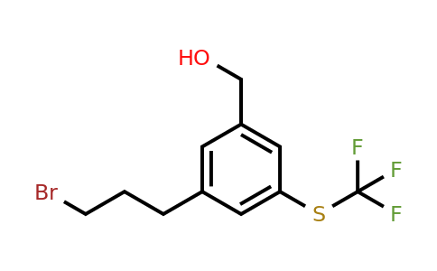 1806587-48-3 | 3-(3-Bromopropyl)-5-(trifluoromethylthio)benzylalcohol