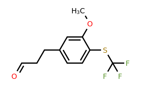 1806587-60-9 | 5-(3-Oxopropyl)-2-(trifluoromethylthio)anisole