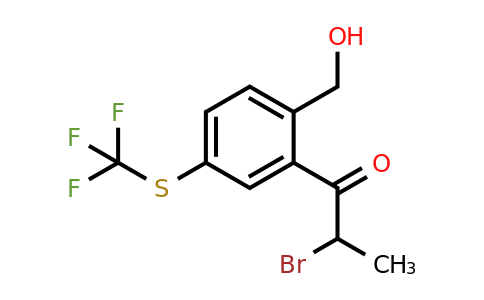 1806587-65-4 | 2-(2-Bromopropanoyl)-4-(trifluoromethylthio)benzylalcohol