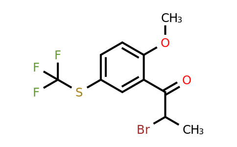 1806587-69-8 | 2-(2-Bromopropanoyl)-4-(trifluoromethylthio)anisole