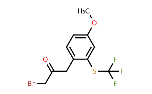 1806587-87-0 | 4-(3-Bromo-2-oxopropyl)-3-(trifluoromethylthio)anisole