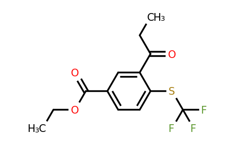 1806588-43-1 | Ethyl 3-propionyl-4-(trifluoromethylthio)benzoate