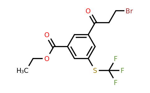 1806588-65-7 | Ethyl 3-(3-bromopropanoyl)-5-(trifluoromethylthio)benzoate