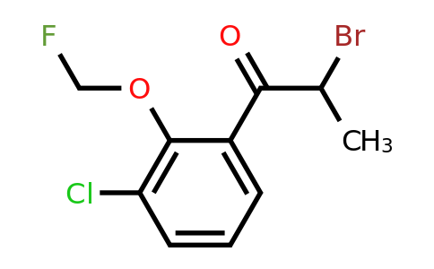 1806588-78-2 | 2-Bromo-1-(3-chloro-2-(fluoromethoxy)phenyl)propan-1-one