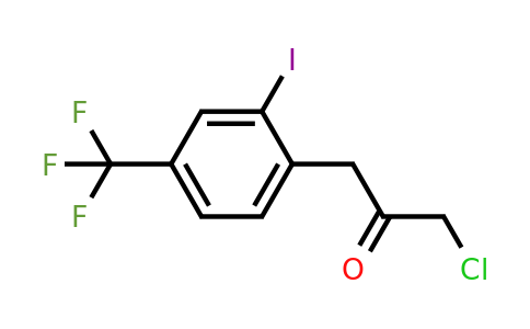 1806589-34-3 | 1-Chloro-3-(2-iodo-4-(trifluoromethyl)phenyl)propan-2-one