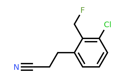 1806589-40-1 | 3-(3-Chloro-2-(fluoromethyl)phenyl)propanenitrile