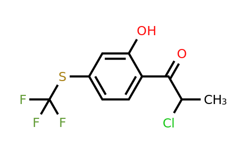 1806589-59-2 | 2-(2-Chloropropanoyl)-5-(trifluoromethylthio)phenol