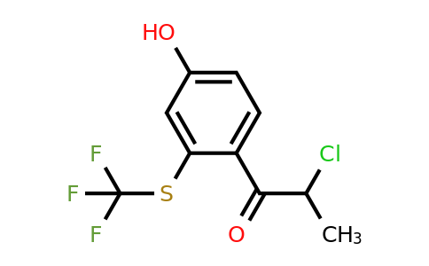 1806589-63-8 | 4-(2-Chloropropanoyl)-3-(trifluoromethylthio)phenol