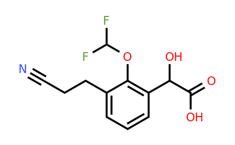1806589-68-3 | 3-(2-Cyanoethyl)-2-(difluoromethoxy)mandelic acid