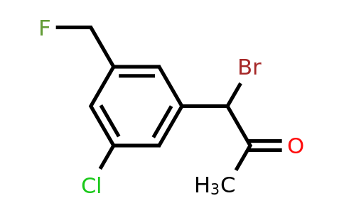 1806589-84-3 | 1-Bromo-1-(3-chloro-5-(fluoromethyl)phenyl)propan-2-one