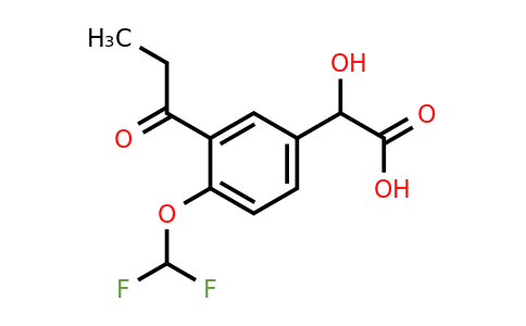 1806589-97-8 | 4-(Difluoromethoxy)-3-propionylmandelic acid