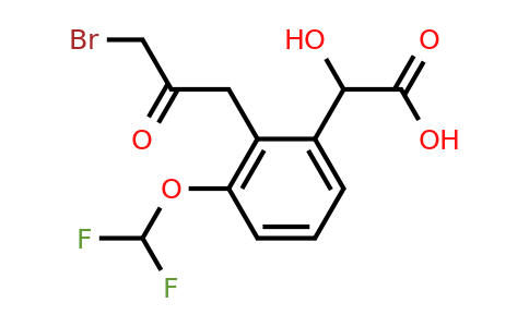 1806590-22-6 | 2-(3-Bromo-2-oxopropyl)-3-(difluoromethoxy)mandelic acid