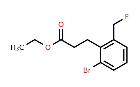 1806590-35-1 | Ethyl 3-(2-bromo-6-(fluoromethyl)phenyl)propanoate