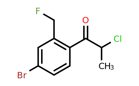 1806590-62-4 | 1-(4-Bromo-2-(fluoromethyl)phenyl)-2-chloropropan-1-one