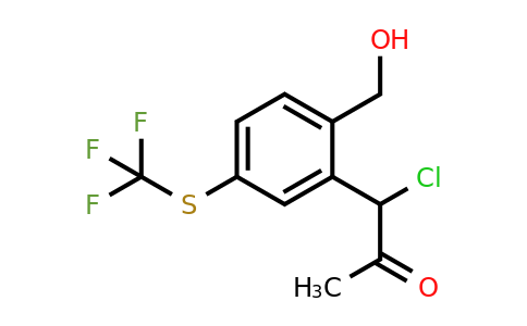2-(1-Chloro-2-oxopropyl)-4-(trifluoromethylthio)benzylalcohol