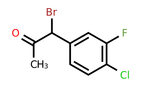 1806592-08-4 | 1-Bromo-1-(4-chloro-3-fluorophenyl)propan-2-one