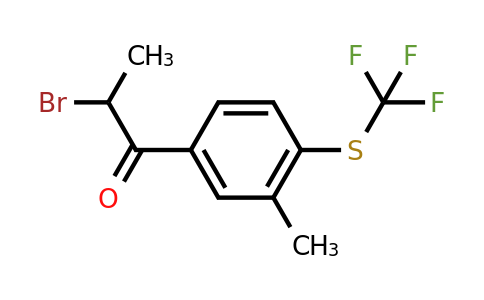 1806592-97-1 | 5-(2-Bromopropanoyl)-2-(trifluoromethylthio)toluene