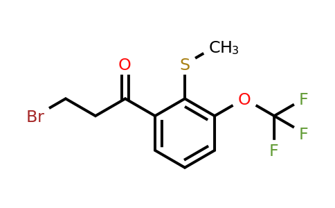 1806595-00-5 | 3-Bromo-1-(2-(methylthio)-3-(trifluoromethoxy)phenyl)propan-1-one